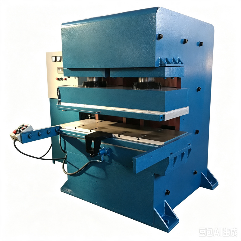 Automatic push-pull jaw type vulcanizing machine