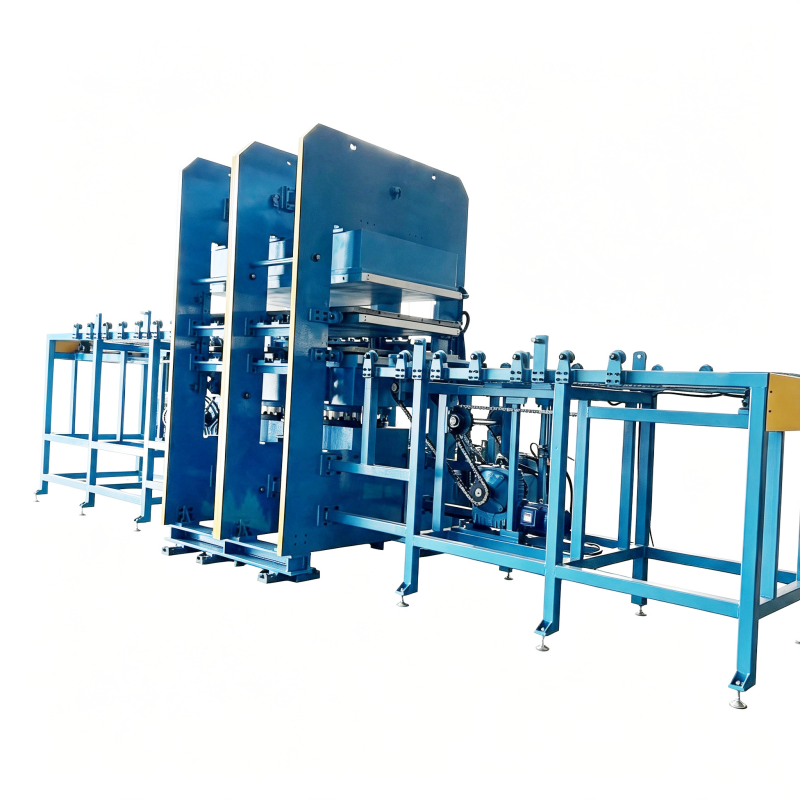 Automatic push-pull vulcanizing machine
