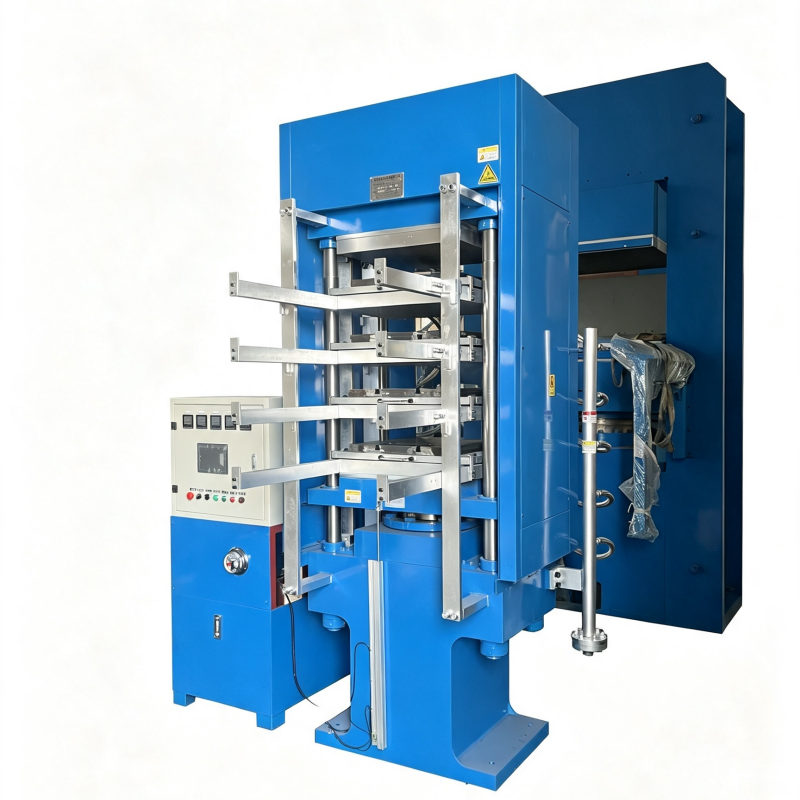 Multi-layer hot press machine with insulation cover