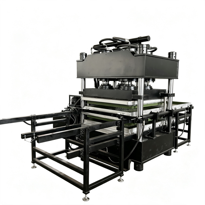 200-ton rubber floor tile vulcanizing machine